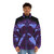 Violet Hunter Puffer Jacket with Devil May Cry Gaming Graphics - men front