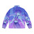A stylish purple and blue puffer jacket inspired by the Steven Universe character Lapis Lazuli. - Back