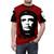 Ché-inspired t-shirt design featuring a stylized portrait of the iconic Latin American revolutionary Ché Guevara - men front