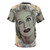 Vintage-style t-shirt featuring imagery inspired by the classic psychological thriller "What Ever Happened to Baby Jane?" - Back