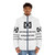 Krakoan X-Men Puffer Jacket featuring mutant symbols and characters - men front