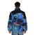Experiment 626 Stitch inspired puffer jacket featuring a close-up of the adorable alien character - men back
