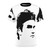 Stylish t-shirt featuring a graphic design inspired by tennis legend Roger Federer
