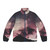 Stunning night puffer jacket with a surreal galaxy and cosmos landscape design