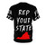 Stylish all over print t-shirt featuring the state of Virginia - Back