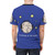 T-shirt featuring a vibrant night sky design with moons, stars, and rhythmic patterns for music lovers - men back
