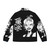 Yellow leopard print puffer jacket with a punk and retro vibe - Back