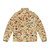 Vintage Mushroom Designs Puffer Jacket with Autumn-inspired Mushroom Prints - Back