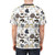 Stylish all over print t-shirt featuring a repeating cat pattern design - men back