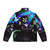 Evil Lyn Dark Puffer Jacket with Retro Gaming Inspired Design - Back