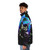 Evil Lyn Dark Puffer Jacket with Retro Gaming Inspired Design - men side left