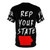 A high-quality AOP t-shirt featuring a bold Iowa state design, perfect for displaying your state pride. - Back