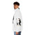 Pulp Fiction inspired puffer jacket with digital art illustration - men side left