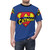 Retro cat graphic tee with a superhero cat design - men front