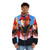 Vintage Ll Cool J Puffer Jacket with classic hip hop design - men front