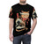 A stylish t-shirt featuring a cat design inspired by the famous Japanese wave artwork - men front