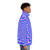 Psychedelic puffer jacket with mesmerizing optical illusion pattern - men side right