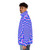 Psychedelic puffer jacket with mesmerizing optical illusion pattern - men side left