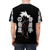 Minimalist t-shirt featuring a stylized Super Saiyan design in Japanese style - men back