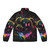 Psychedelic Kirby puffer jacket featuring vibrant, hallucinogenic graphics