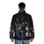 Evangelion Inspired Puffer Jacket with Anime Designs and Mecha Imagery - men back