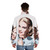 Princess Grace Kelly inspired pop art puffer jacket - men back