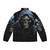 Eternal Shadows Puffer Jacket featuring a fearsome skeleton design - Back