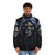 Eternal Shadows Puffer Jacket featuring a fearsome skeleton design - men front
