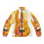 Prince's Electric Guitar Puffer Jacket featuring a watercolor painting of a guitar