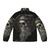 Viktor Frankl's "Man's Search for Meaning" digital artwork printed on a puffer jacket
