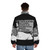 Viktor Frankl's "Man's Search for Meaning" digital artwork printed on a puffer jacket - men back