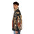 Sandro Botticelli inspired puffer jacket with floral Primavera design - men side left
