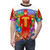 Jingle holiday-themed t-shirt with Turbo Man and Arnold Schwarzenegger inspired design - men front