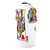 Queen of Hearts playing card design on a t-shirt - men right
