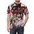 Floral fantasy t-shirt with surreal snake and flower design - men front