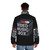 Puffer jacket in a retro video music box and microphone box classic design - men back