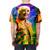 Vibrant AOP T-shirt featuring a design honoring the legacy of iconic comedian Victoria Wood as a beloved LGBTQ+ icon. - men back