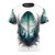 A t-shirt with a vibrant forest feather design, perfect for nature and wildlife enthusiasts.