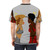 Stylish t-shirt design celebrating African American culture, natural hair, and good hair - men back