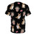 Stylish t-shirt featuring a pattern of Queen Elizabeth's beloved corgis - Back