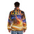 Pressure By Z Ro Puffer Jacket, featuring a portrait of hip hop artist Z Ro - men back
