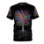 Colorful abstract design featuring musical notes, trees, and nature elements on a t-shirt.