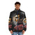 Eric Cantona Painting Puffer Jacket - Iconic Football-Inspired Fashion - men front