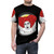 Vibrant AOP T-shirt featuring a music artist inspired design - men front