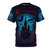 Dark fantasy gothic vampire t-shirt with anime-inspired video game art