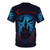 Dark fantasy gothic vampire t-shirt with anime-inspired video game art - Back