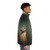 Veritably Vintage Puffer Jacket featuring a hippo design - men side right