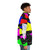 Power Rangers Lightning Puffer Jacket with Blue, Yellow, Pink, Green, Red, and White Ranger Designs - men side right