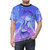 Lapis Lazuli inspired abstract blue and purple all-over print t-shirt - men front