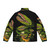 Venus Fly Trap Puffer Jacket featuring Zug Art's carnivorous plant design - Back